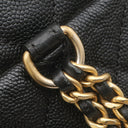 シャネル CHANEL CCフィリグリー リュック A57090 ブラック キャビアスキン リュック・デイパック ヴィンテージ金具 黒 マトラッセ