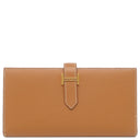 エルメス HERMES ベアンスフレ ゴールド ヴォーエプソン 長財布 ゴールド金具 茶
