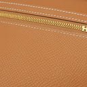 エルメス HERMES ベアンスフレ ゴールド ヴォーエプソン 長財布 ゴールド金具 茶