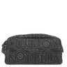 ルイヴィトン LOUIS VUITTON LVスノー ドップ キット M21435 ブラック ナイロン レザー ポーチ ブラック金具 ロゴ 刺繍 トラベルポーチ
