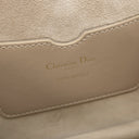 クリスチャン・ディオール Christian Dior ボビー フレーム ショルダー グレージュ レザー ショルダーバッグ ゴールド金具 Bobby スタッズ