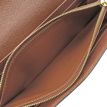 ルイヴィトン LOUIS VUITTON ポルトフォイユ サラ M60531 モノグラム モノグラムキャンバス 長財布 ゴールド金具 茶 フラップ 小銭入れ