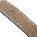 エルメス HERMES コンスタンスH ブラック×エトゥープ ヴォースイフト ヴォーエプソン リザード #80 ベルト シルバー金具 Hバックル リバーシブル リザード