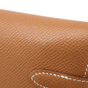 エルメス HERMES ケリーウォレット ロング ゴールド ヴォーエプソン 長財布 ゴールド金具 茶