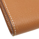 エルメス HERMES ケリーウォレット ロング ゴールド ヴォーエプソン 長財布 ゴールド金具 茶