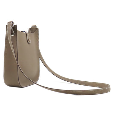 エルメス HERMES エヴリン TPM 16 セリエ ショート エトゥープ ヴォーエプソン ショルダーバッグ シルバー金具 グレージュ エブリン 2025年製