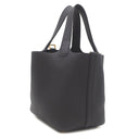 エルメス HERMES ピコタンロック 18 PM キャバン トリヨンクレマンス ハンドバッグ ゴールド金具 紺 2025年製
