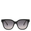 フェンディ FENDI FFダイヤモンド 55□16 FE40187F ブラック プラスチック サングラス ゴールド金具 ウェリントン グレーレンズ グラデーション