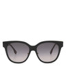 フェンディ FENDI FFダイヤモンド 55□16 FE40187F ブラック プラスチック サングラス ゴールド金具 ウェリントン グレーレンズ グラデーション