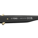 フェンディ FENDI FFダイヤモンド 55□16 FE40187F ブラック プラスチック サングラス ゴールド金具 ウェリントン グレーレンズ グラデーション
