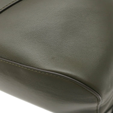 ボッテガヴェネタ BOTTEGA VENETA パッチワーク バックパック 580155 オリーブ レザー リュック・デイパック シルバー金具 リュック 大容量 PC収納