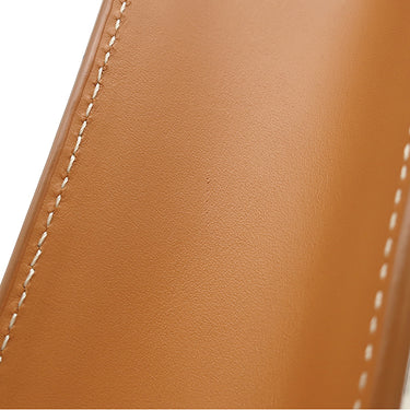 セリーヌ CELINE ミニ バーティカル カバ 193302 ナチュラル×タン キャンバス レザー 2WAYバッグ ゴールド金具 アイボリー 茶 ハンドバッグ ショルダー