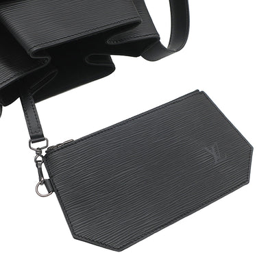 ルイヴィトン LOUIS VUITTON サック デポール GM M80155 ノワール エピレザー ショルダーバッグ マットブラック金具 ワンショルダー