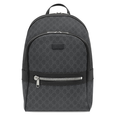 グッチ GUCCI GGスプリーム バックパック 771158 ブラック GGスプリームキャンバス レザー リュック・デイパック シルバー金具 黒