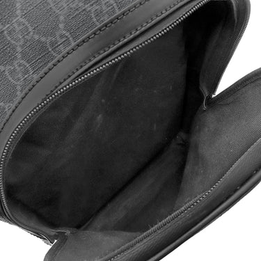グッチ GUCCI GGスプリーム バックパック 771158 ブラック GGスプリームキャンバス レザー リュック・デイパック シルバー金具 黒
