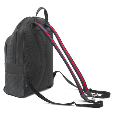 グッチ GUCCI GGスプリーム バックパック 771158 ブラック GGスプリームキャンバス レザー リュック・デイパック シルバー金具 黒