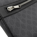 グッチ GUCCI GGスプリーム バックパック 771158 ブラック GGスプリームキャンバス レザー リュック・デイパック シルバー金具 黒