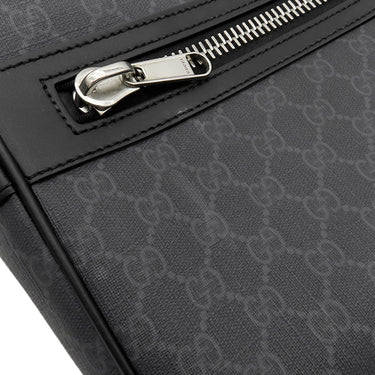 グッチ GUCCI GGスプリーム バックパック 771158 ブラック GGスプリームキャンバス レザー リュック・デイパック シルバー金具 黒