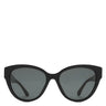 シャネル CHANEL バタフライ シェイプ 56□18 5477-A ブラック プラスチック サングラス ゴールド金具 黒 ココマーク ハート