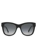 シャネル CHANEL スクエア 56□17 5380-A ブラック プラスチック サングラス シルバー金具 黒 グレーレンズ グラデーション キャッツアイ ココマーク