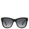 シャネル CHANEL スクエア 56□17 5380-A ブラック プラスチック サングラス シルバー金具 黒 グレーレンズ グラデーション キャッツアイ ココマーク