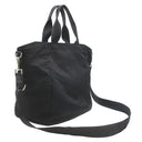 プラダ PRADA 三角ロゴ テスート トート BR4376 NERO ナイロン 2WAYバッグ シルバー金具 トライアングルロゴ ショルダー 黒