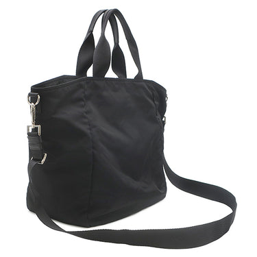 プラダ PRADA 三角ロゴ テスート トート BR4376 NERO ナイロン 2WAYバッグ シルバー金具 トライアングルロゴ ショルダー 黒