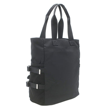 セリーヌ CELINE ロゴ プリント 116072DMT ブラック ナイロン トートバッグ シルバー金具 肩掛け