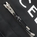 セリーヌ CELINE ロゴ プリント 116072DMT ブラック ナイロン トートバッグ シルバー金具 肩掛け