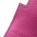 エルメス HERMES ケリーウォレット ミディアム ヴェルソ ブルーインディゴ×ローズパープル ヴォーエプソン 三つ折り財布 シルバー金具 紺