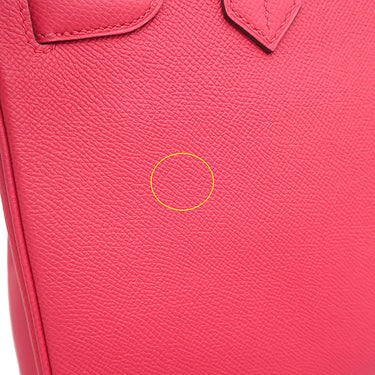 エルメス HERMES バーキン30 ローズエクストリーム ヴォーエプソン ハンドバッグ シルバー金具