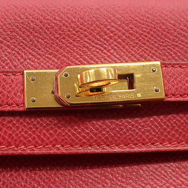 エルメス HERMES ケリーアドPM ルージュヴィフ ヴォーエプソン リュック・デイパック シルバー金具 赤