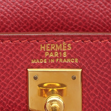 エルメス HERMES ケリーアドPM ルージュヴィフ ヴォーエプソン リュック・デイパック シルバー金具 赤