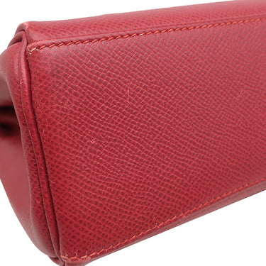 エルメス HERMES ケリーアドPM ルージュヴィフ ヴォーエプソン リュック・デイパック シルバー金具 赤