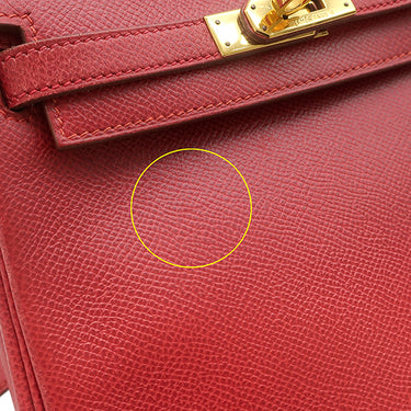 エルメス HERMES ケリーアドPM ルージュヴィフ ヴォーエプソン リュック・デイパック シルバー金具 赤