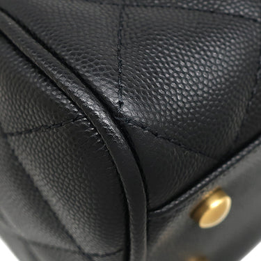シャネル CHANEL マトラッセ スモール ボーリングバッグ AS5578 ブラック キャビアスキン ショルダーバッグ ゴールド金具