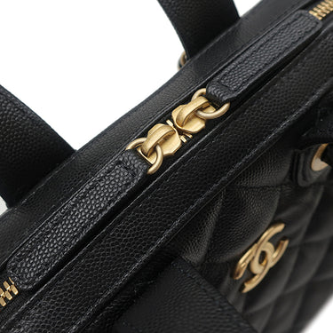 シャネル CHANEL マトラッセ スモール ボーリングバッグ AS5578 ブラック キャビアスキン ショルダーバッグ ゴールド金具