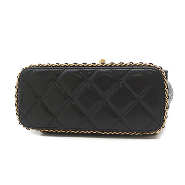 シャネル CHANEL マトラッセ チェーン バックパック AS4490 ブラック キャビアスキン リュック・デイパック ゴールド金具