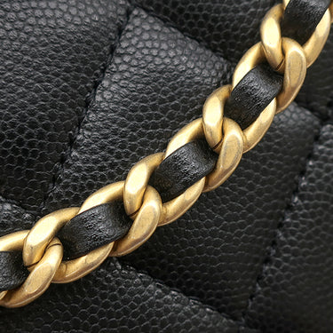 シャネル CHANEL マトラッセ チェーン バックパック AS4490 ブラック キャビアスキン リュック・デイパック ゴールド金具