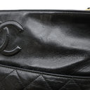 シャネル CHANEL アンヴォーグ ロープ トート ブラック レザー ショルダーバッグ ゴールド金具 黒 ココマーク チェーンバッグ