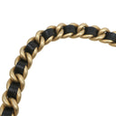 シャネル CHANEL アンヴォーグ ロープ トート ブラック レザー ショルダーバッグ ゴールド金具 黒 ココマーク チェーンバッグ