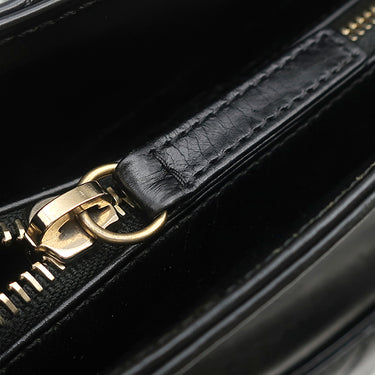 シャネル CHANEL アンヴォーグ ロープ トート ブラック レザー ショルダーバッグ ゴールド金具 黒 ココマーク チェーンバッグ