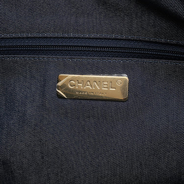シャネル CHANEL アンヴォーグ ロープ トート ブラック レザー ショルダーバッグ ゴールド金具 黒 ココマーク チェーンバッグ