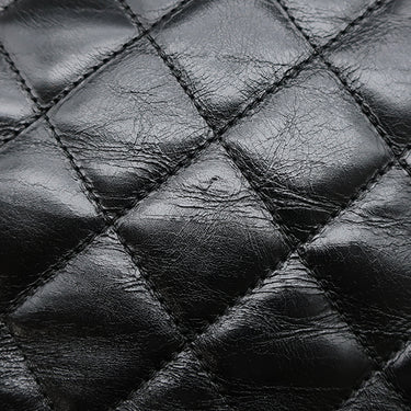 シャネル CHANEL アンヴォーグ ロープ トート ブラック レザー ショルダーバッグ ゴールド金具 黒 ココマーク チェーンバッグ