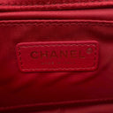 シャネル CHANEL マトラッセ チェーンショルダー レッド×ネイビー×ブラック ベロア ショルダーバッグ ゴールド金具 ベロア カメリア