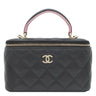 シャネル CHANEL スモール ヴァニティ ケース AP2199 ブラック ラムスキン 2WAYバッグ ゴールド金具 バニティ ショルダー 黒