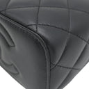 シャネル CHANEL スモール ヴァニティ ケース AP2199 ブラック ラムスキン 2WAYバッグ ゴールド金具 バニティ ショルダー 黒