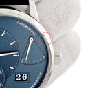 腕時計 グラスヒュッテ オリジナル GLASHUTTE ORIGINAL パノリザーブ 1-65-01-26-12-61 手巻き メンズ ブルー パノラマデイト オフセンター