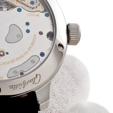 腕時計 グラスヒュッテ オリジナル GLASHUTTE ORIGINAL パノリザーブ 1-65-01-26-12-61 手巻き メンズ ブルー パノラマデイト オフセンター