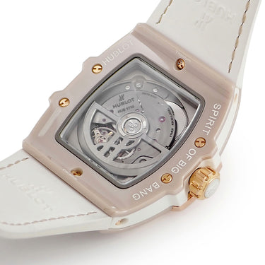 腕時計 ウブロ HUBLOT スピリット オブ ビッグバン ベージュセラミック 665.CZ.898B.LR.1204 自動巻き メンズ K18KG 純正ダイヤ